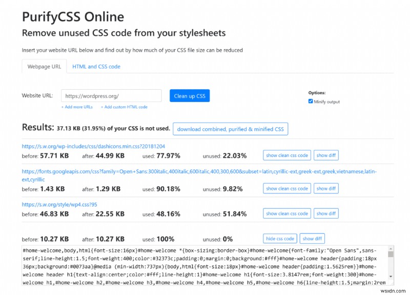 WordPress साइट में अप्रयुक्त CSS को कैसे निकालें (या स्थगित करें)