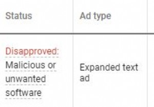Google ने मैलवेयर और अवांछित सॉफ़्टवेयर के कारण आपके विज्ञापनों को निलंबित कर दिया है।