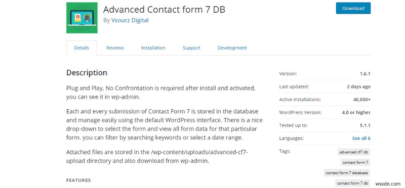 वर्डप्रेस प्लगइन उन्नत संपर्क फ़ॉर्म 7 DB SQLi के लिए असुरक्षित