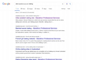 Google सर्च और SERP परिणाम स्पैम से नकली वयस्क डेटिंग साइट पुनर्निर्देशन - वर्डप्रेस, मैगेंटो, जूमला