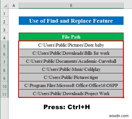 Excel में पथ से फ़ाइल नाम कैसे प्राप्त करें (6 सरल तरीके)