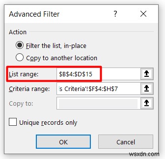 Excel Advanced Filter (5 उपयोगी एप्लिकेशन)