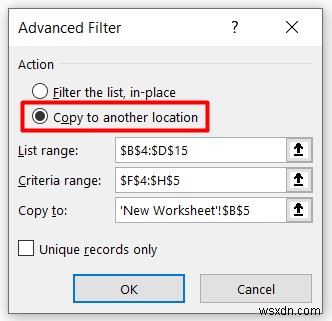 Excel Advanced Filter (5 उपयोगी एप्लिकेशन)