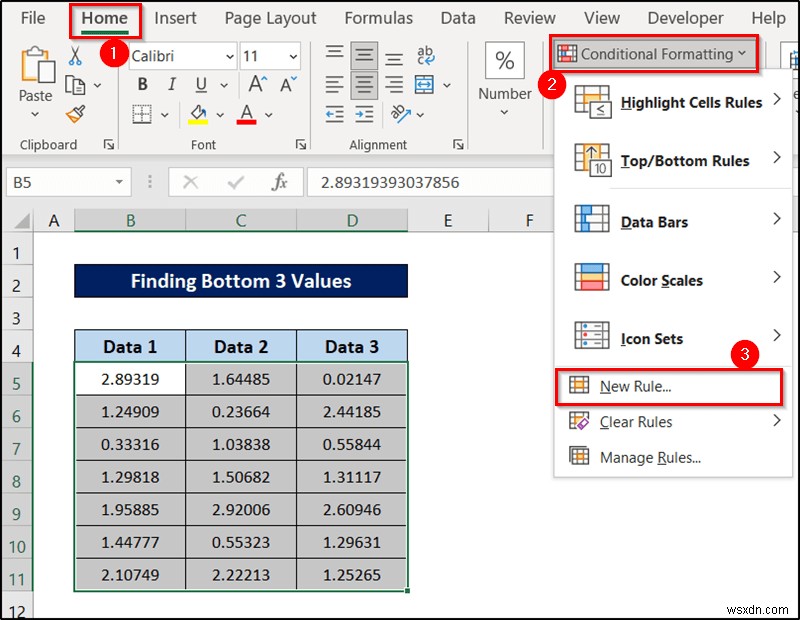 Excel में सूत्र के साथ सशर्त स्वरूपण