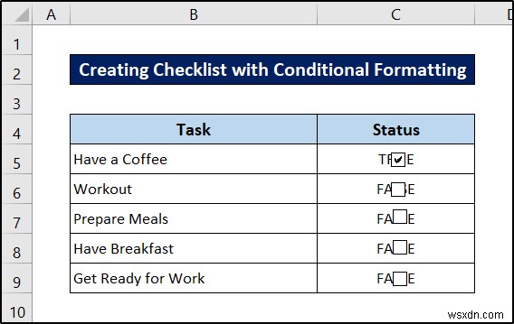 Excel में सूत्र के साथ सशर्त स्वरूपण