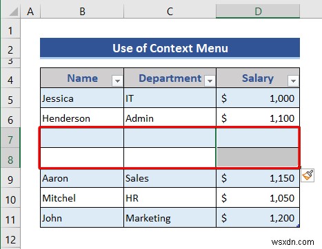 Excel तालिका से पंक्तियों और स्तंभों को कैसे सम्मिलित करें या हटाएं