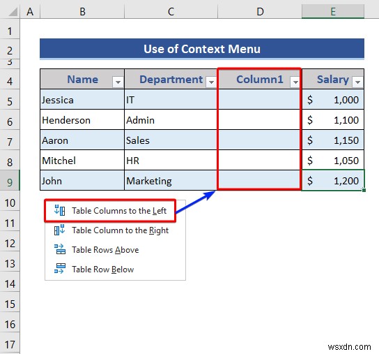 Excel तालिका से पंक्तियों और स्तंभों को कैसे सम्मिलित करें या हटाएं