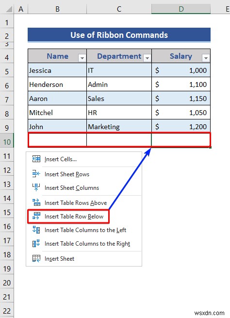 Excel तालिका से पंक्तियों और स्तंभों को कैसे सम्मिलित करें या हटाएं