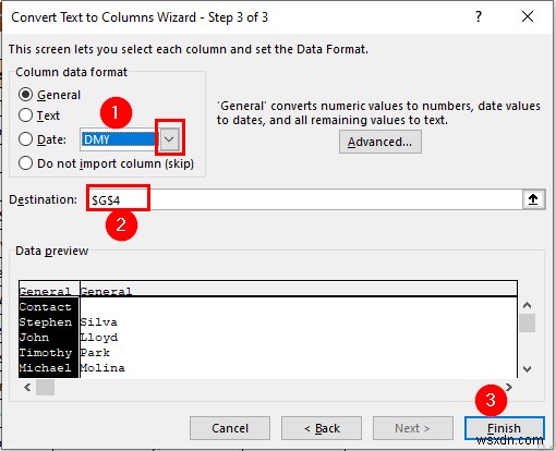 Excel में टेक्स्ट को कॉलम में कैसे बदलें (3 केस)