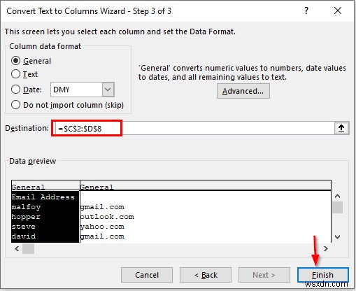 Excel में टेक्स्ट को कॉलम में कैसे बदलें (3 केस)