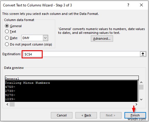 Excel में टेक्स्ट को कॉलम में कैसे बदलें (3 केस)