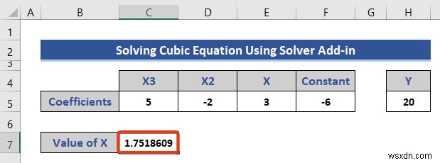 Excel में समीकरणों को हल करना (5 उपयोगी उदाहरण)