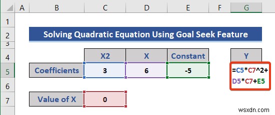 Excel में समीकरणों को हल करना (5 उपयोगी उदाहरण)