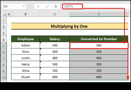 Excel में टेक्स्ट को नंबरों में कैसे बदलें (8 आसान तरीके)