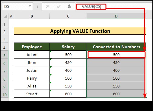 Excel में टेक्स्ट को नंबरों में कैसे बदलें (8 आसान तरीके)