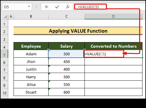 Excel में टेक्स्ट को नंबरों में कैसे बदलें (8 आसान तरीके)