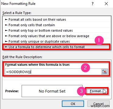 Excel में हर दूसरी पंक्ति को कैसे हाइलाइट करें (3 आसान तरीके)