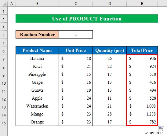 Excel में गुणा कैसे करें (8 सरल तरीके)