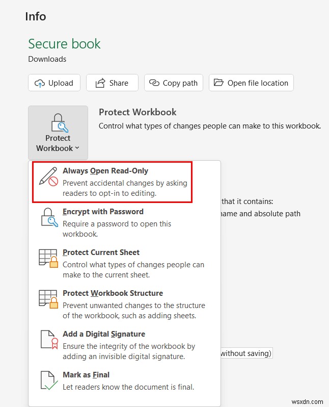 Microsoft Excel सुरक्षा युक्तियाँ:सुरक्षित कार्यपुस्तिका और वर्कशीट