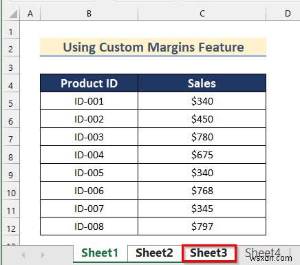 चयनित कार्यपत्रकों को Excel में केंद्र में रखने के लिए कमांड निष्पादित करें