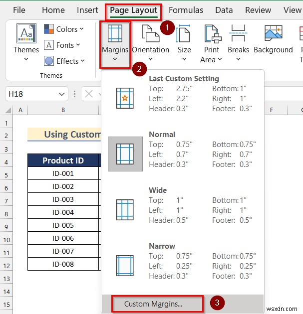 चयनित कार्यपत्रकों को Excel में केंद्र में रखने के लिए कमांड निष्पादित करें