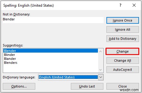 Excel में एक्टिव वर्कशीट पर स्पेलिंग चेक कैसे करें