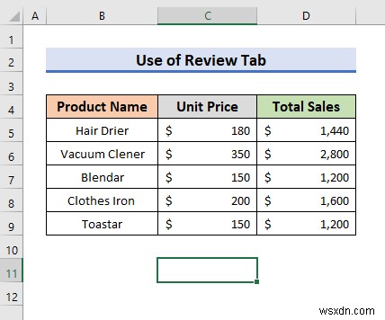 Excel में एक्टिव वर्कशीट पर स्पेलिंग चेक कैसे करें