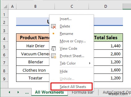 Excel में एक्टिव वर्कशीट पर स्पेलिंग चेक कैसे करें