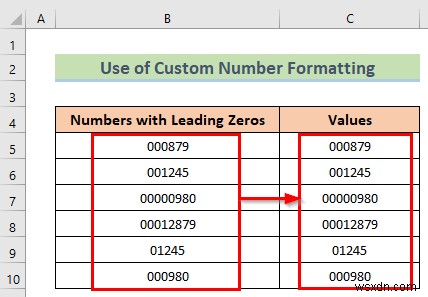 Excel में अग्रणी शून्य कैसे निकालें (8 आसान तरीके)