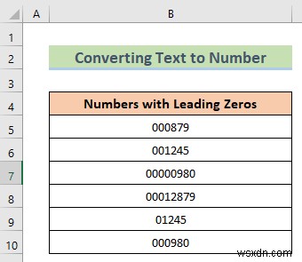 Excel में अग्रणी शून्य कैसे निकालें (8 आसान तरीके)