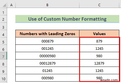 Excel में अग्रणी शून्य कैसे निकालें (8 आसान तरीके)