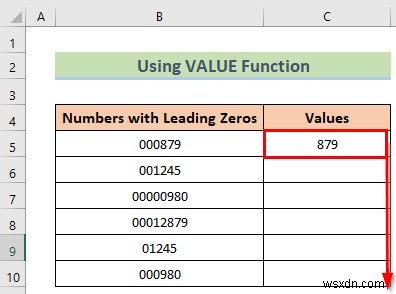 Excel में अग्रणी शून्य कैसे निकालें (8 आसान तरीके)