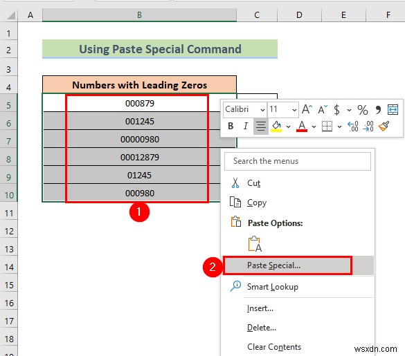 Excel में अग्रणी शून्य कैसे निकालें (8 आसान तरीके)