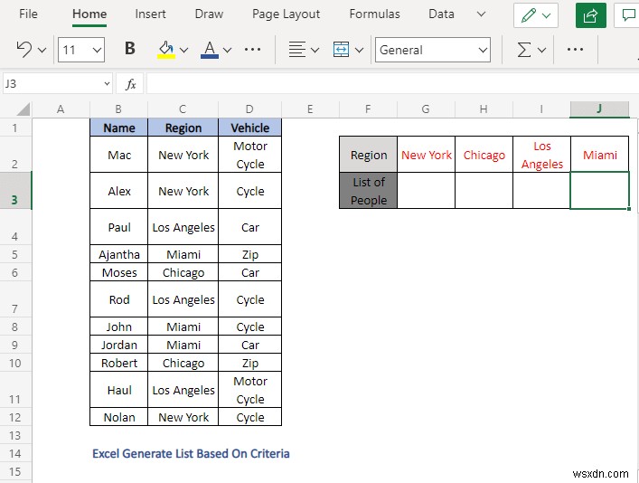 Excel में मानदंड के आधार पर सूची कैसे बनाएं (4 तरीके)