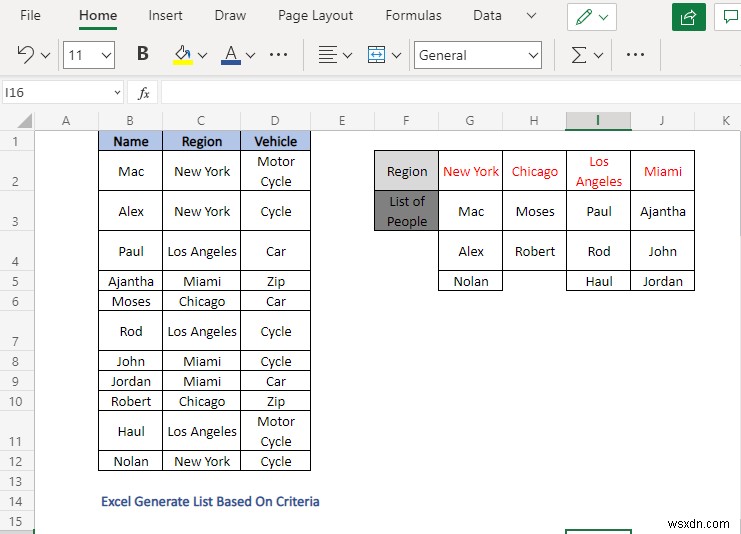 Excel में मानदंड के आधार पर सूची कैसे बनाएं (4 तरीके)