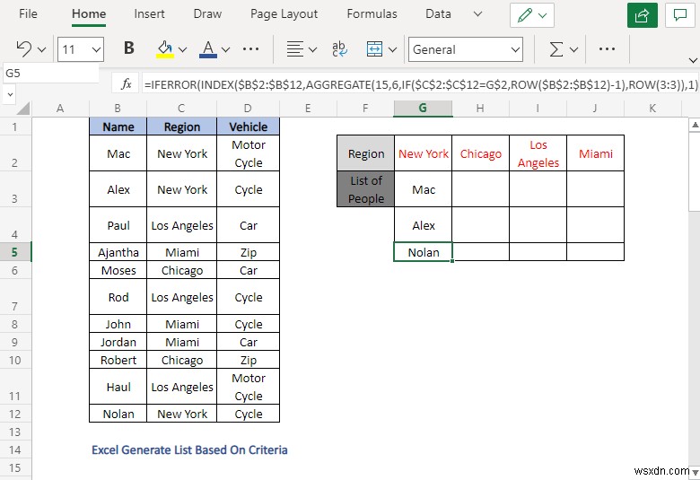 Excel में मानदंड के आधार पर सूची कैसे बनाएं (4 तरीके)