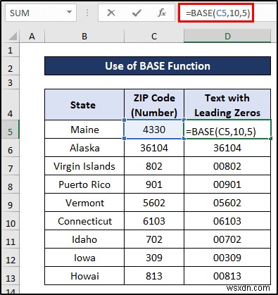 Excel में अग्रणी शून्य के साथ नंबर को टेक्स्ट में कैसे बदलें