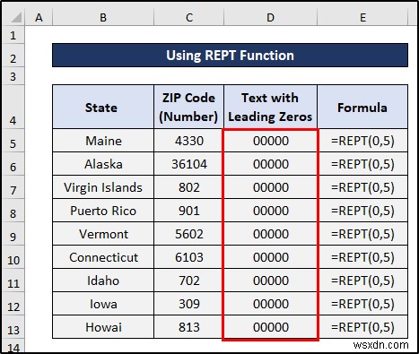 Excel में अग्रणी शून्य के साथ नंबर को टेक्स्ट में कैसे बदलें