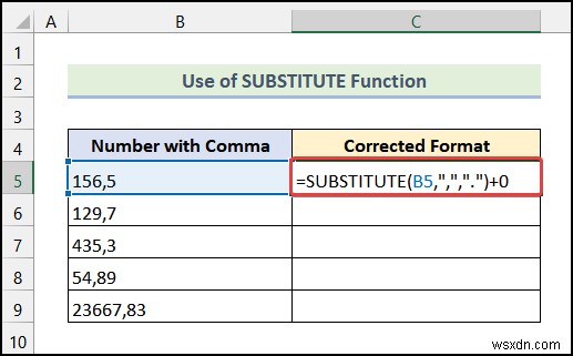 Excel में कॉमा कैसे निकालें (4 आसान तरीके)