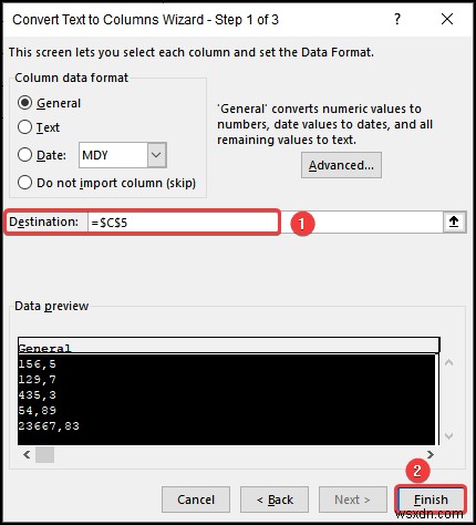 Excel में कॉमा कैसे निकालें (4 आसान तरीके)