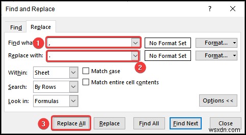 Excel में कॉमा कैसे निकालें (4 आसान तरीके)