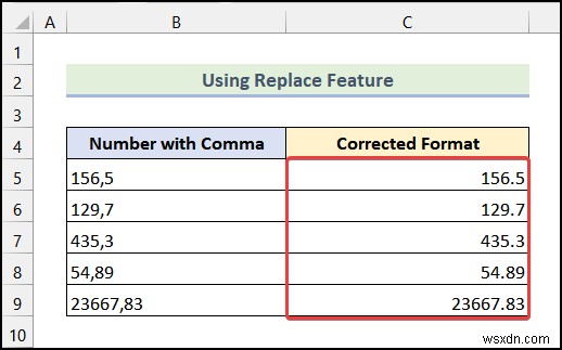 Excel में कॉमा कैसे निकालें (4 आसान तरीके)