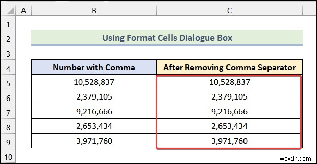 Excel में कॉमा कैसे निकालें (4 आसान तरीके)