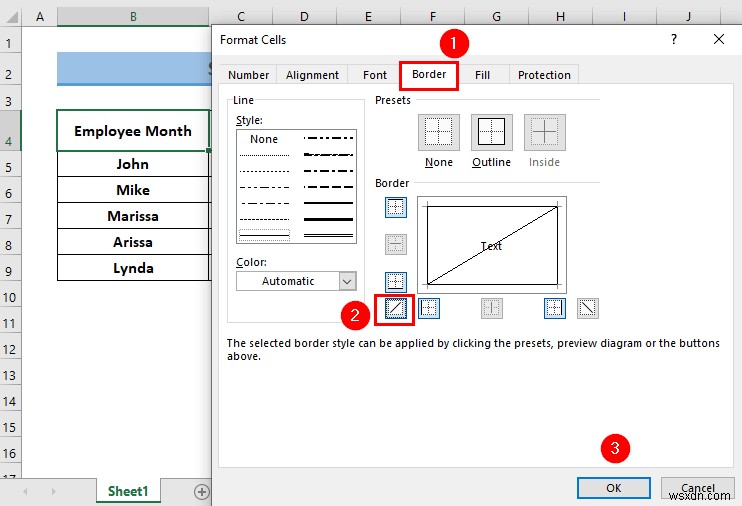Excel में एक सेल को आधे में कैसे विभाजित करें