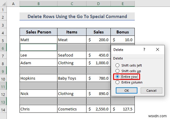 Excel में खाली पंक्तियों को हटाएं (8 उपयुक्त तरीके)