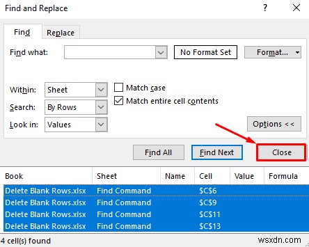 Excel में खाली पंक्तियों को हटाएं (8 उपयुक्त तरीके)