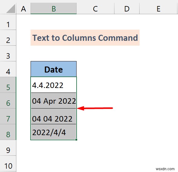 Excel में सामान्य प्रारूप को दिनांक में कैसे बदलें (7 तरीके)