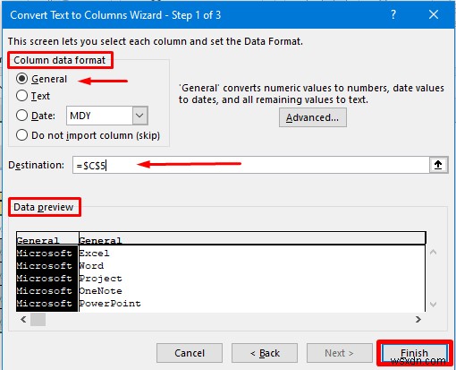 Excel में एक कॉलम को कई कॉलम में कैसे विभाजित करें (7 आसान तरीके)