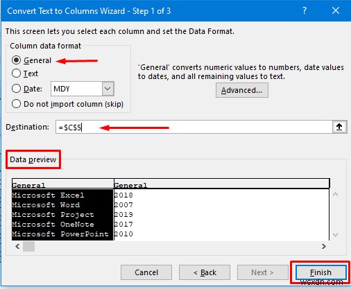 Excel में एक कॉलम को कई कॉलम में कैसे विभाजित करें (7 आसान तरीके)