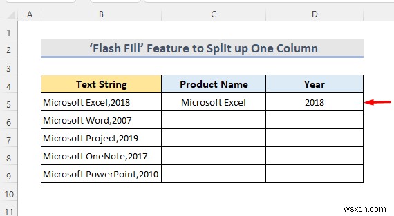 Excel में एक कॉलम को कई कॉलम में कैसे विभाजित करें (7 आसान तरीके)